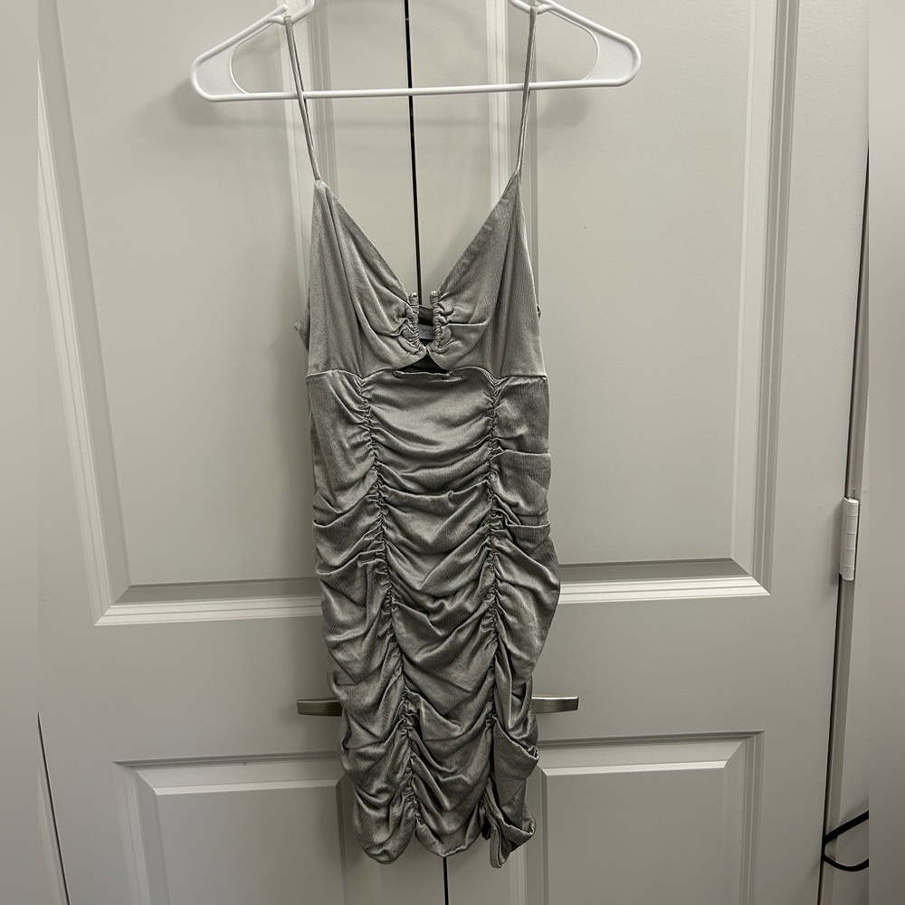 Silver Zara Bodycon Dress